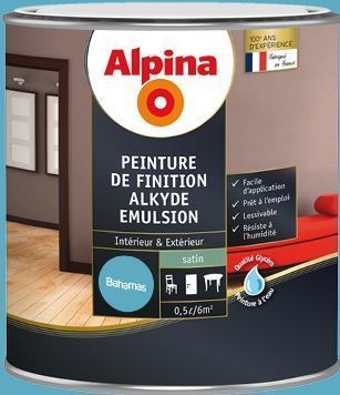 Peinture finition alkyde satin 0,5L bahamas